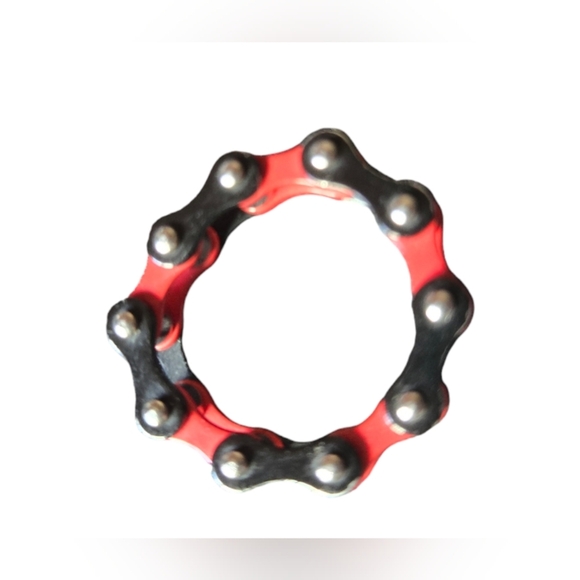 Stainless Steel Chain Ring, fidget sise 10 - Picture 3 of 5